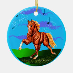 Rockin zur Walkin Tennesee Wanderer-Verzierung Keramikornament