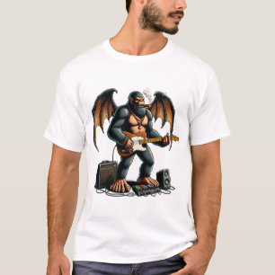 Rocking Bigfoot Shred auf Gitarre T-Shirt