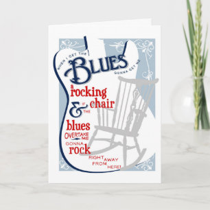Rocking Blues Birthday Card Karte