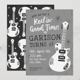 Rocking Good Time Rockstar Einladung zum Geburtsta