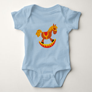 Rocking Horse Baby Bodysuit Baby Strampler