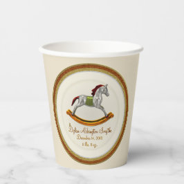 Rocking Horse Baby (Personalisiert) Pappbecher