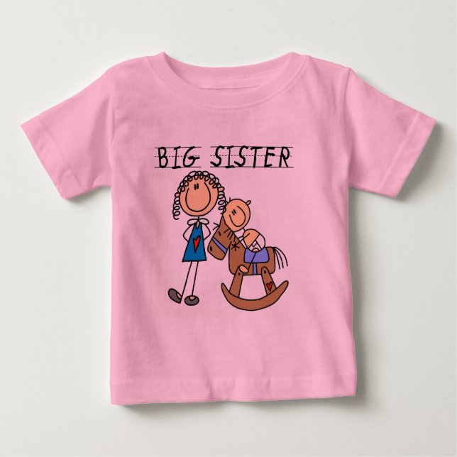 Rocking Horse Big Sister T - Shirt und Geschenke (Vorderseite)