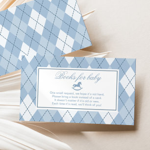 Rocking Horse Classic Blue Vintag Books for baby Begleitkarte