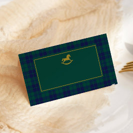 Rocking Horse Classic Luxus karierte Platzkarten