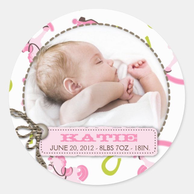 Rocking Horse Girl Sticker R (Vorderseite)