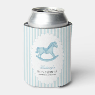 Rocking Horse Preppy Bear Blue Baby Dusche Dosenkühler