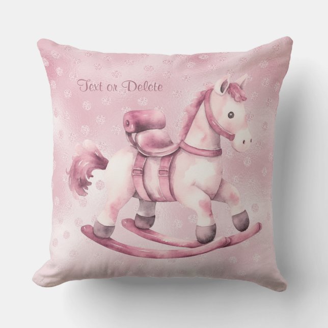 Rocking Horse Throw Kissen (Vorderseite)