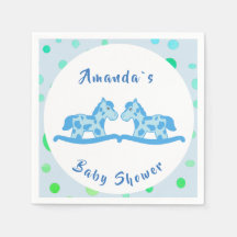 Rocking Horse Twin Boy Baby Shooter Party