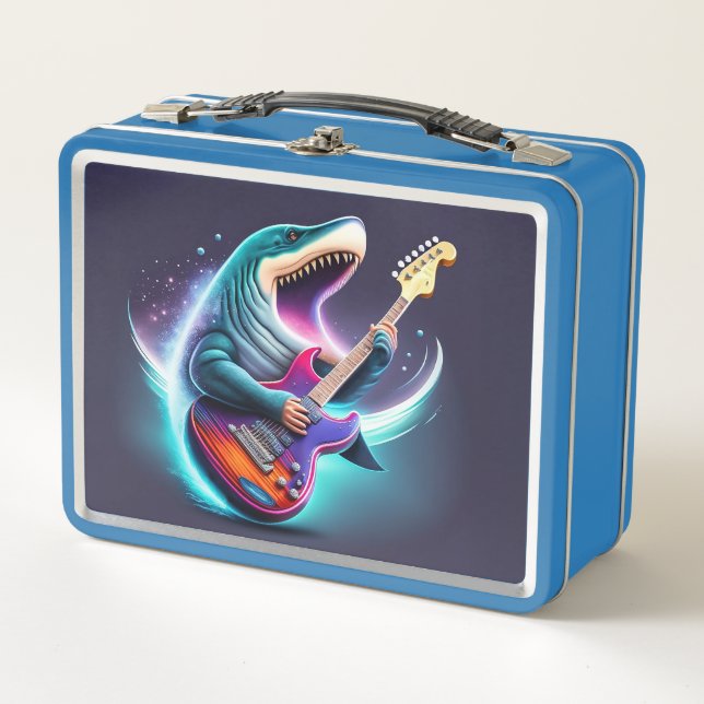 Rocking Megalodon Metal Lunchbox (Vorderseite)