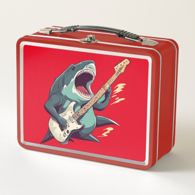 Rocking Megalodon Metal Lunchbox (Vorderseite)
