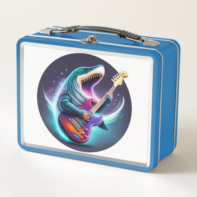 Rocking Megalodon Metal Lunchbox (Vorderseite)