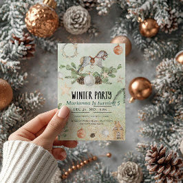 Rocking Pferd Weihnachten Geburtstagsparty Einladu Einladung