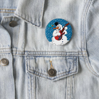 Rocking Snowman Button