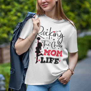 Rocking The Cheer Mama Life Funny Cheleading Cool T-Shirt