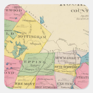 Rockingham Landkreis, NH Quadratischer Aufkleber