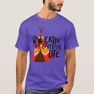 Rockinhe Camping Life Geschenk T-Shirt