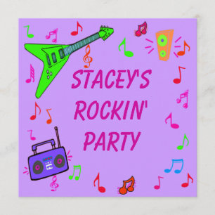 Rockin's Geburtstagsaufenthalt Einladung