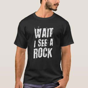 Rockjäger warten, wenn er einen Felsgeologen-Stude T-Shirt