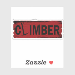 Rockklettern Vintag Aufkleber