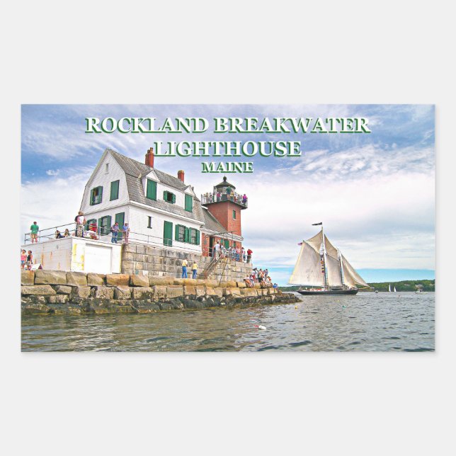 Rockland Breakwater Lighthouse, Maine Stickers (Vorderseite)