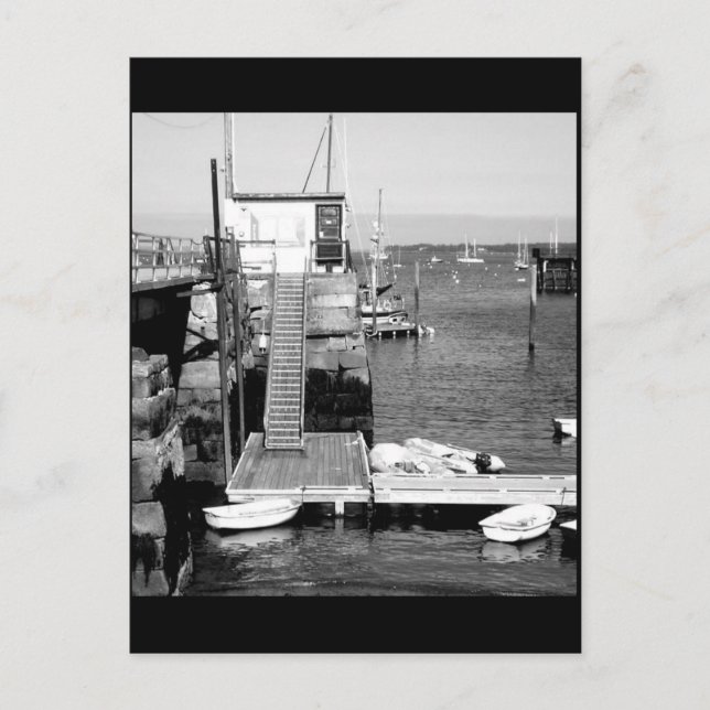 Rockland Harbor Postkarte (Vorderseite)