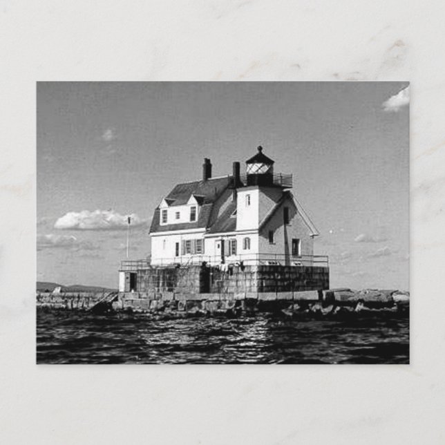 Rockland Harbour Breakwater Lighthouse Postkarte (Vorderseite)