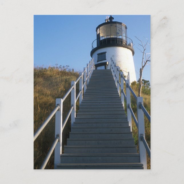 Rockland Maine von Owl's Head Lighthouse Postkarte (Vorderseite)