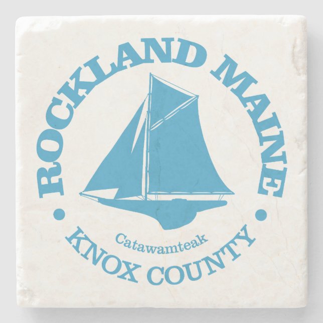 Rockland (Sloop) Steinuntersetzer (Vorderseite)