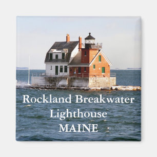 Rockland Wellenbrecher-Leuchtturm, Maine-Magnet Magnet