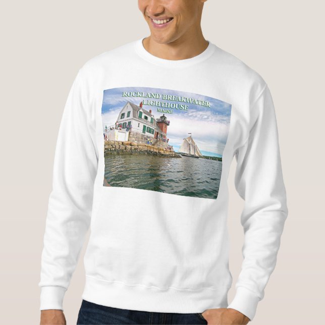 Rockland Wellenbrecher-Leuchtturm, Sweatshirt (Vorderseite)