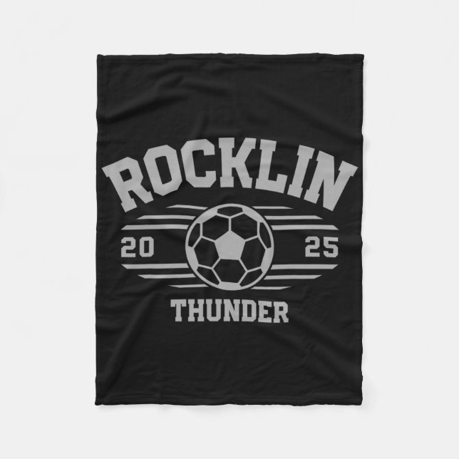 Rocklin Thunder Soccer Byll 2025 Hs  Fleecedecke (Vorderseite)
