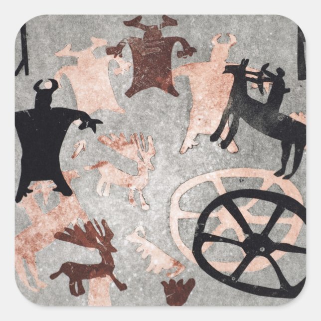 Rockmalerei 1994 quadratischer aufkleber (Vorderseite)