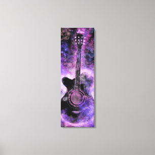 Rockmusik Gitarre Leinwanddruck Lila - Malerei