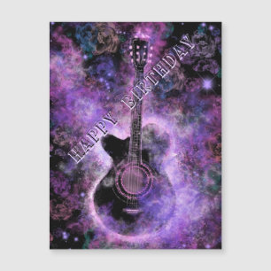 Rockmusik Gitarre Magnet Geburtstagskarte