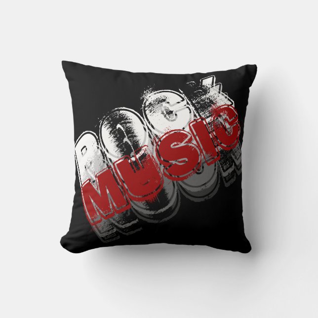 Rockmusik Kissen (Vorderseite)
