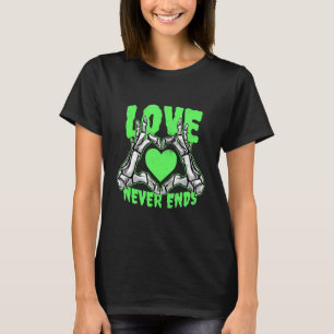 Rockmusik Rocker Grüne Skeletthände T-Shirt