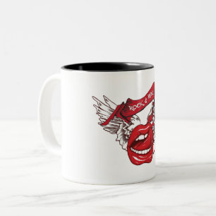 Rock'n'Roll Angel Lips Zweifarbige Tasse