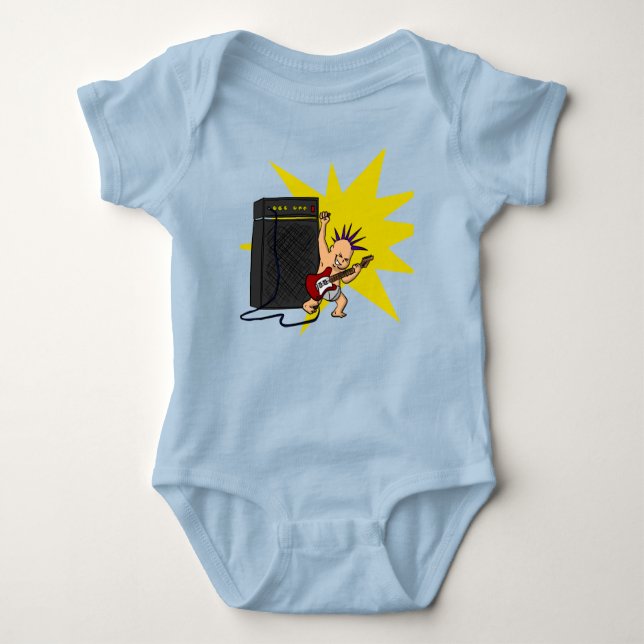 Rock'n'Roll Baby One-Piece Baby Strampler (Vorderseite)