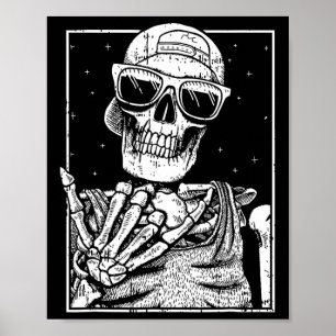 Rock'n'Roll Band Lazy Halloween Costume Rocker Mus Poster