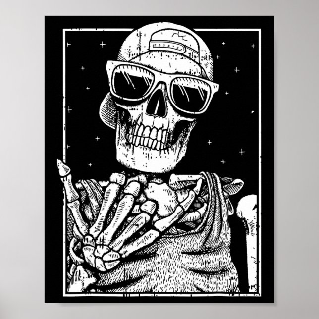 Rock'n'Roll Band Lazy Halloween Costume Rocker Mus Poster (Vorne)