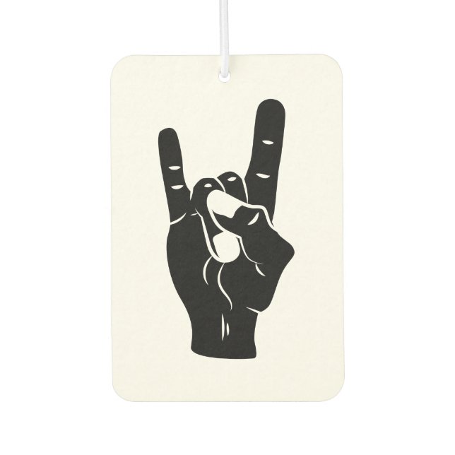 Rock'n'Roll Devil Horns Autolufterfrischer (Vorderseite)