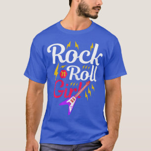 Rock'n'Roll Girl Retro 80er 90er Themed Party Gita T-Shirt