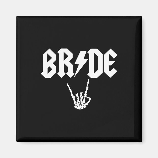 Rock'n'Roll Gothic Halloween Junggeselinnen-Abschi Magnet (Vorne)
