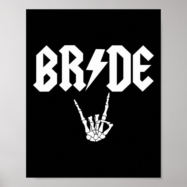 Rock'n'Roll Gothic Halloween Junggeselinnen-Abschi Poster (Vorne)