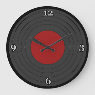 Rock'n'Roll Große Wanduhr