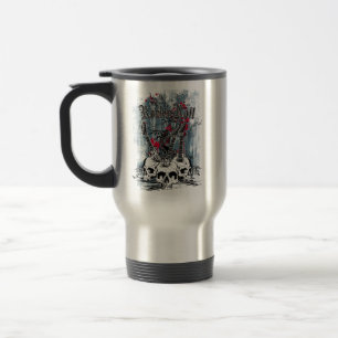Rock'n'Roll Guitar Skulls Reisebecher