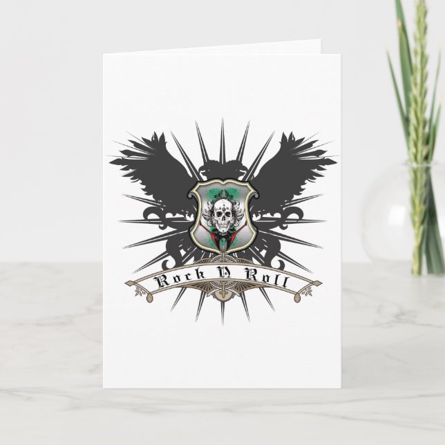 Rock'n'Roll Heraldry Karte (Vorderseite)