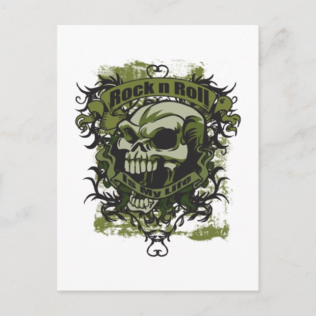 Rock'n'Roll ist mein Leben Postkarte (Vorderseite)