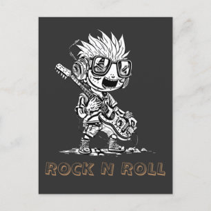 ROCK'N'ROLL - KREATIV POSTKARTE